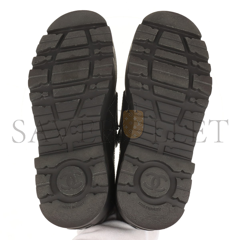 CHANEL COCO MARK MATELASSE 24B LEATHER LOAFER G45921 